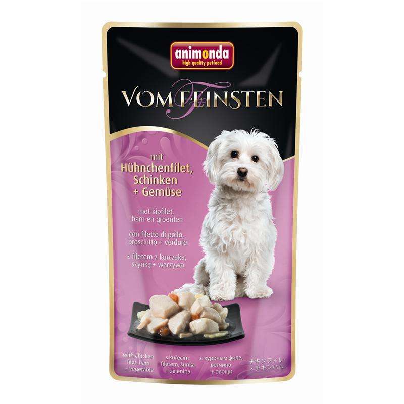 Bild 1 von Animonda Dog Vom Feinsten mit Hühnchenfilet, Schinken und Gemüse 100g Portionsbeutel