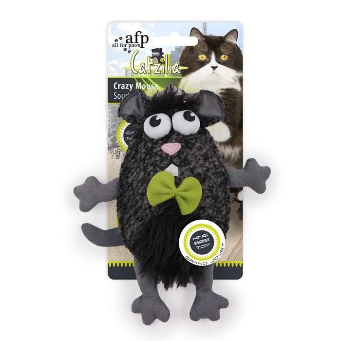 Bild 1 von All for Paws Catzilla Crazy Mouse extra großes Katzenspielzeug