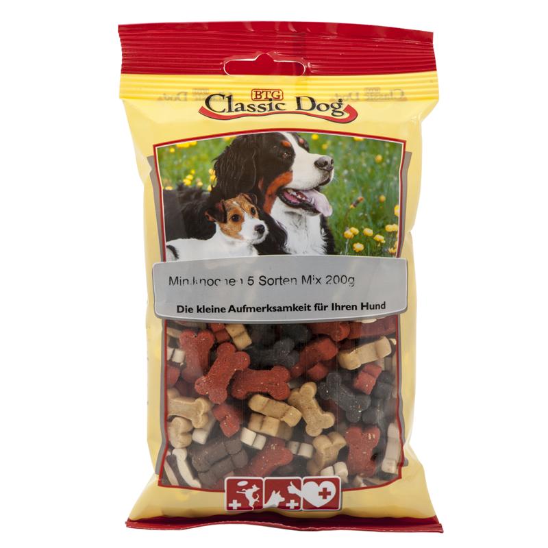 Bild 1 von Classic Dog Snack Miniknochen 5 Sorten Mix 200g