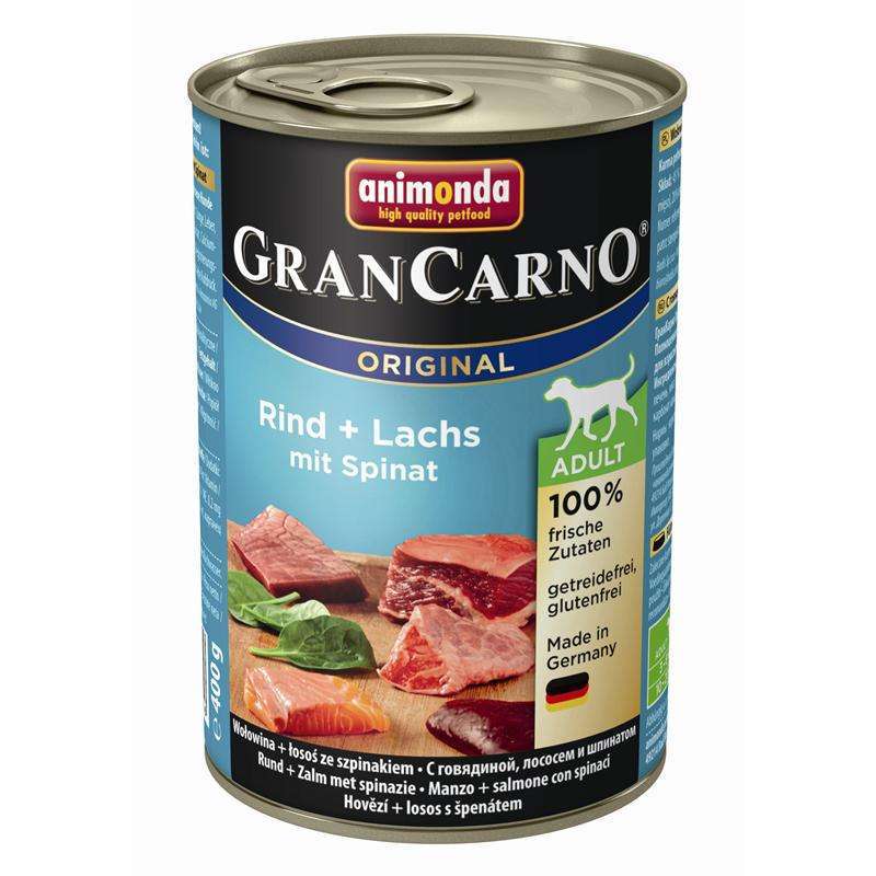 Bild 1 von Animonda Dog Dose GranCarno Adult Rind & Lachs mit Spinat 400g